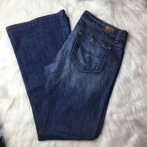 Paige Premium Bell Canyon Medium Wash Flare Jeans